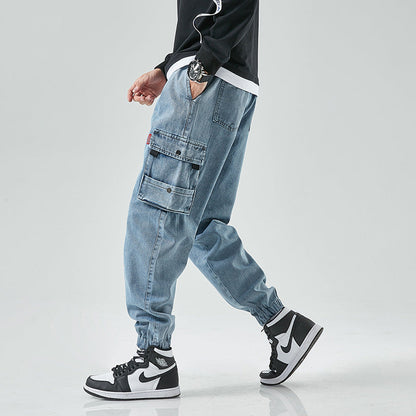 Men's Denim Trendy Trousers Trendy Fashion - Premium  from BlackMars  - Just £45! Shop now at BlackMars 45BlackMars 