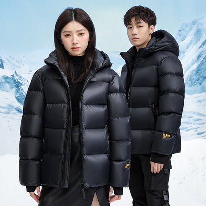 Winter Black Gold Down Jacket Couple Style - Premium  from BlackMars  - Just £99.99! Shop now at BlackMars 99.99BlackMars 