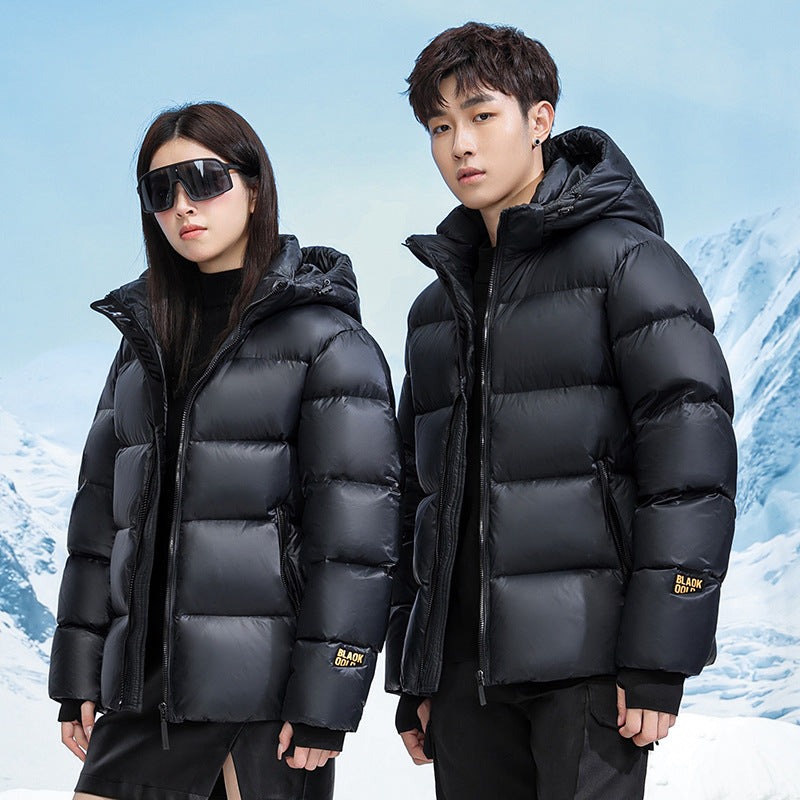 Winter Black Gold Down Jacket Couple Style - Premium  from BlackMars  - Just £99.99! Shop now at BlackMars 99.99BlackMars 