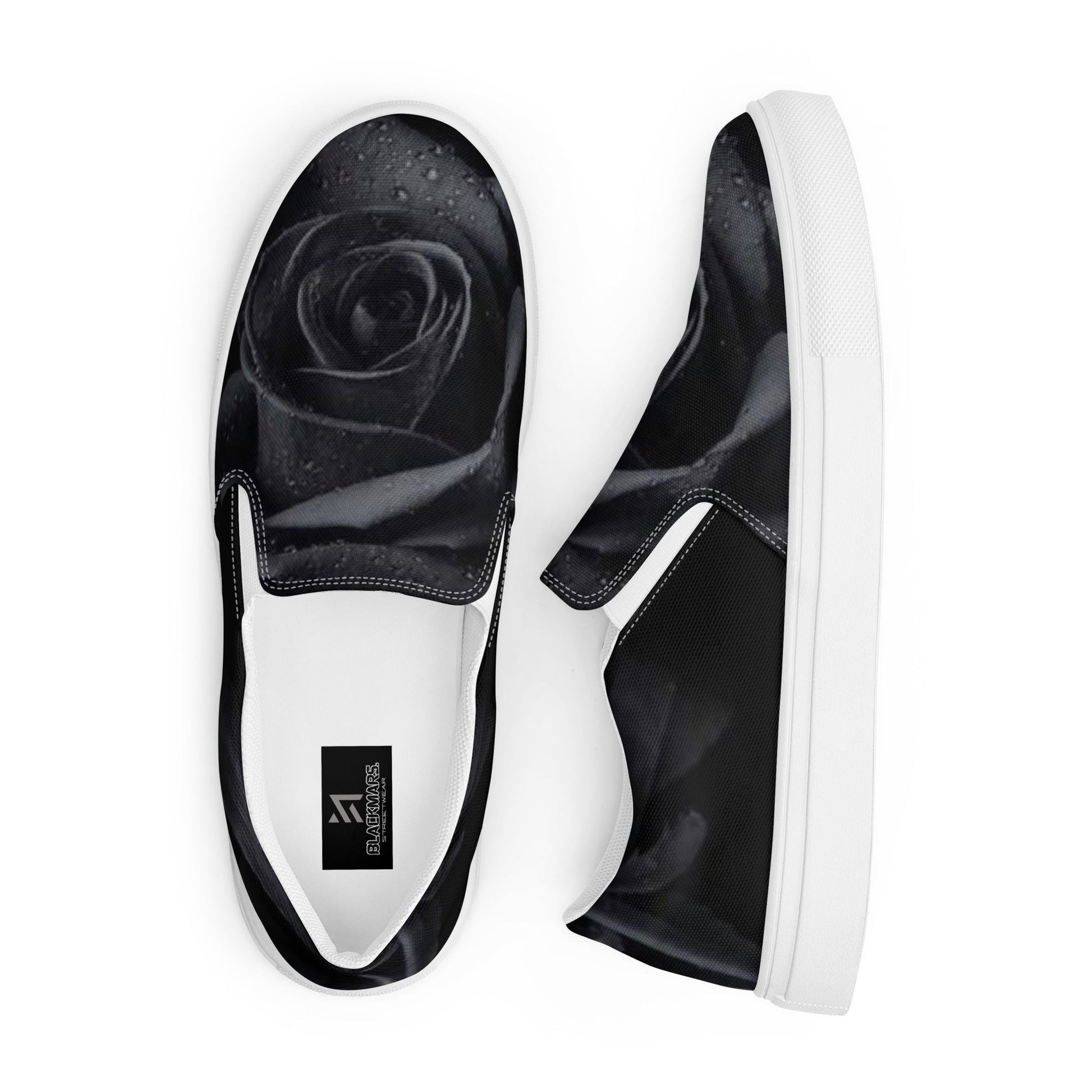 BlackMars Men’s Black Rose slip-on shoes - Premium  from BlackMars  - Just £64.99! Shop now at BlackMars 64.99BlackMars 